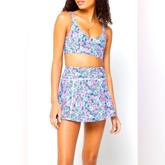 L*Space Sports Bra w/ cups (flattering AF) size Med NWT - Picture 2 of 14